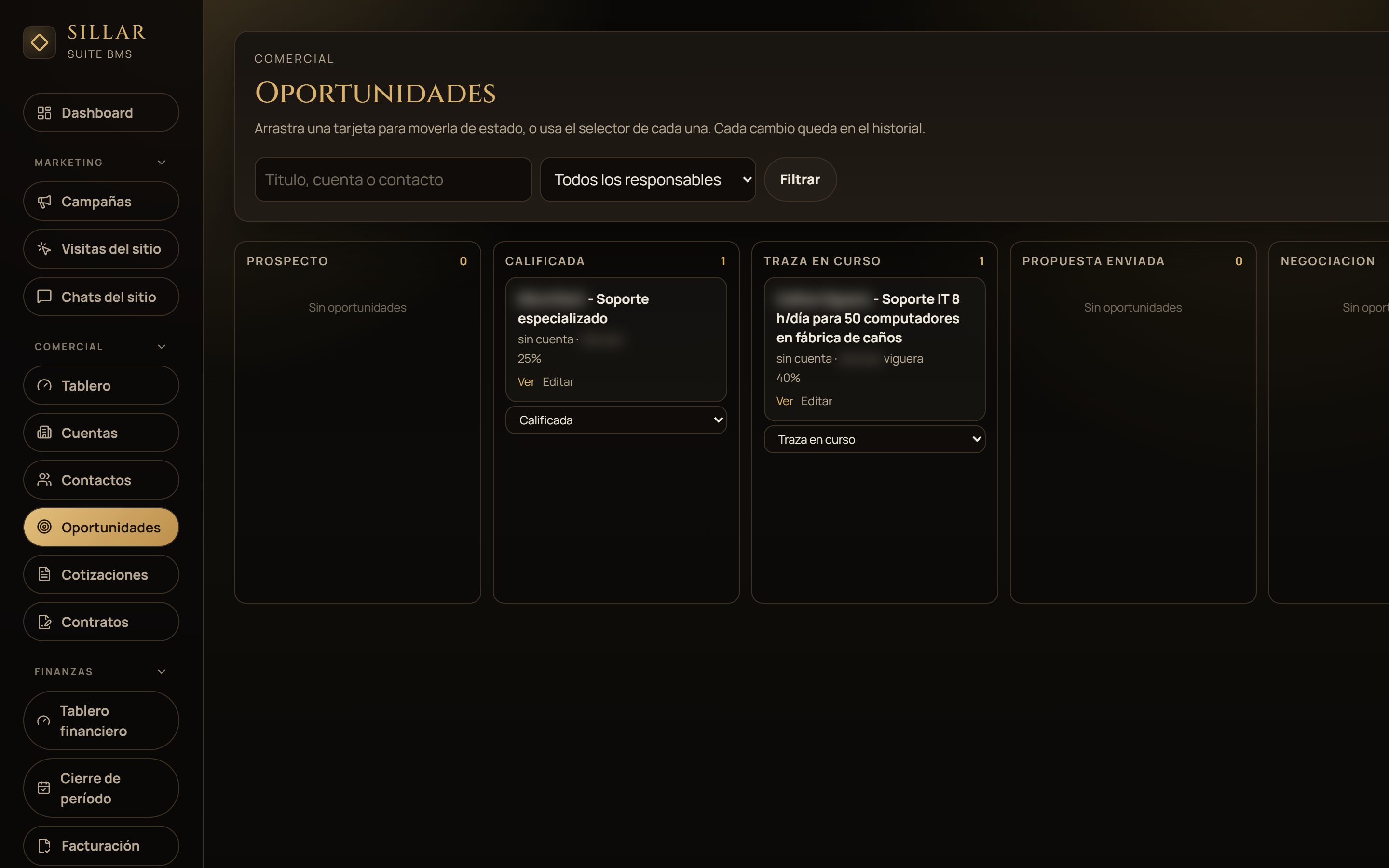Modulo Oportunidades